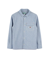 Chemise à poche passepoilée en coton - Chambray