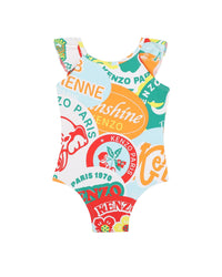 Maillot de bain 1 piece avec logo - Multicolor