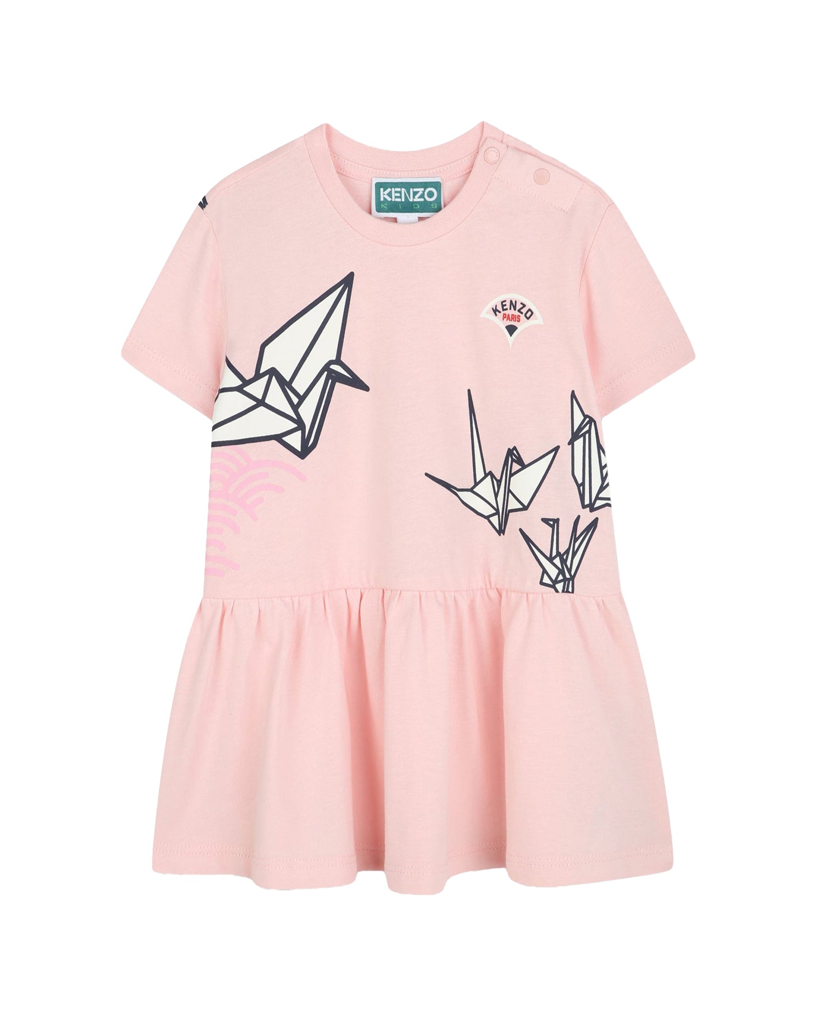 Dress with cotton logo - English Rose