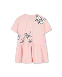 Dress with cotton logo - English Rose