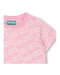 Robe avec logo en coton - Rose Friandi