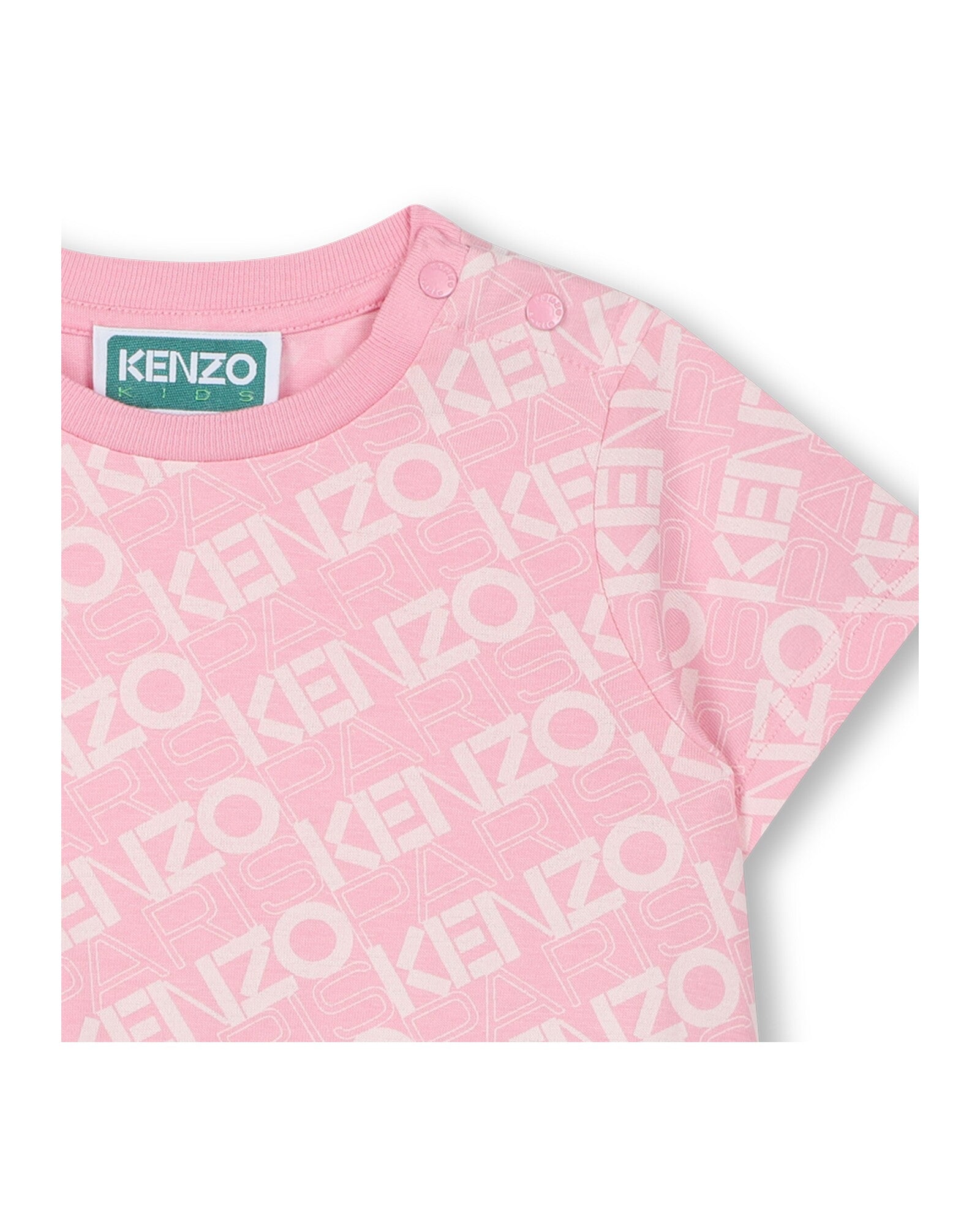 Robe avec logo en coton - Rose Friandi
