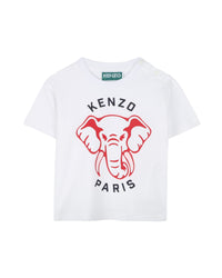 T-shirt manches courtes avec logo en coton - Blanc