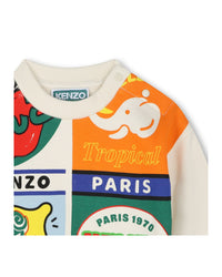 Sweatshirt avec logo en coton - Pale Trench