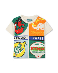 T-shirt manches courtes avec logo en coton - Pale Trench
