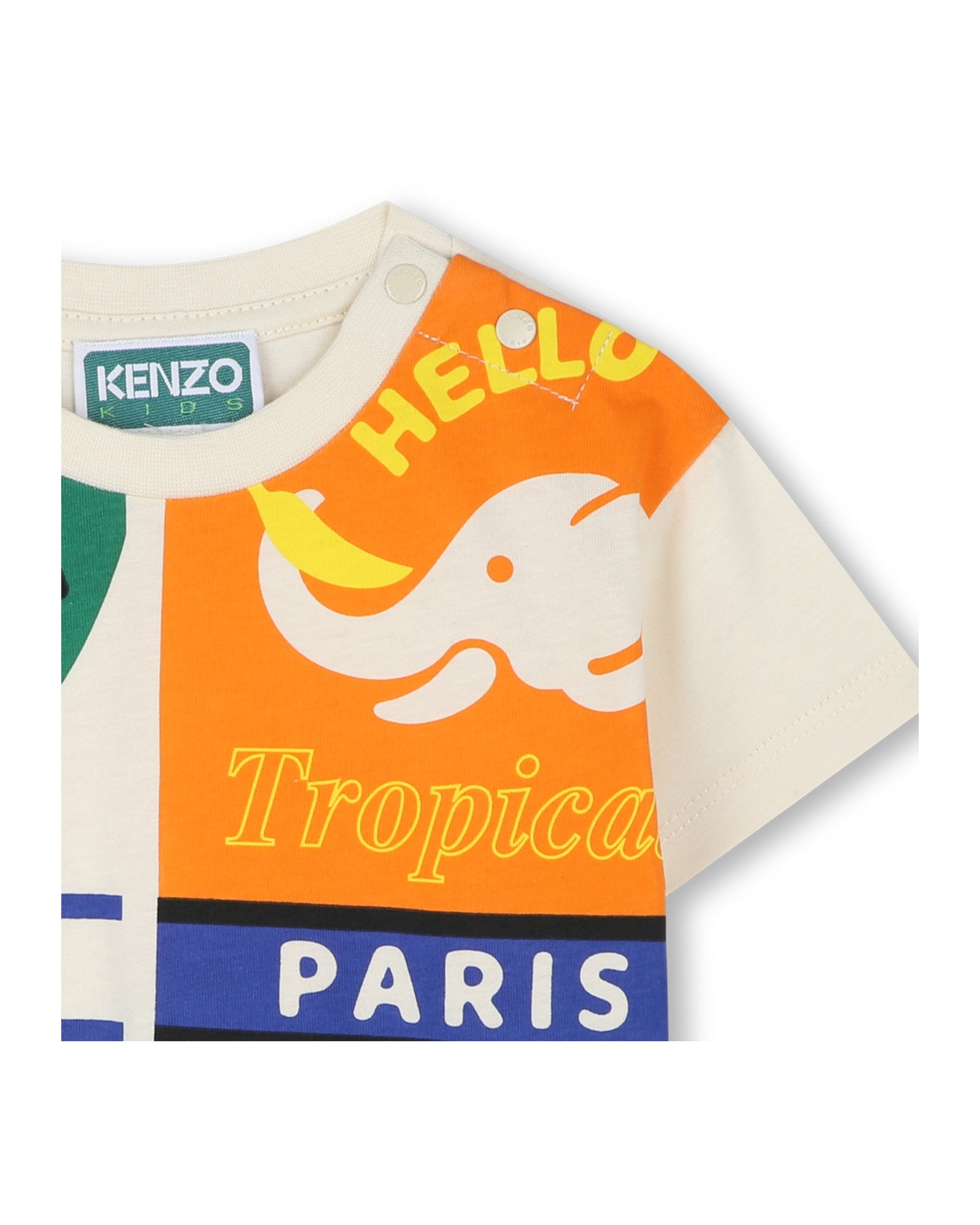 T-shirt manches courtes avec logo en coton - Pale Trench