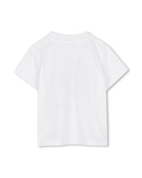 Short-sleeved T-shirt with cotton logo - White
