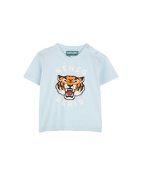 Short-sleeved T-shirt with cotton logo - Stellaire