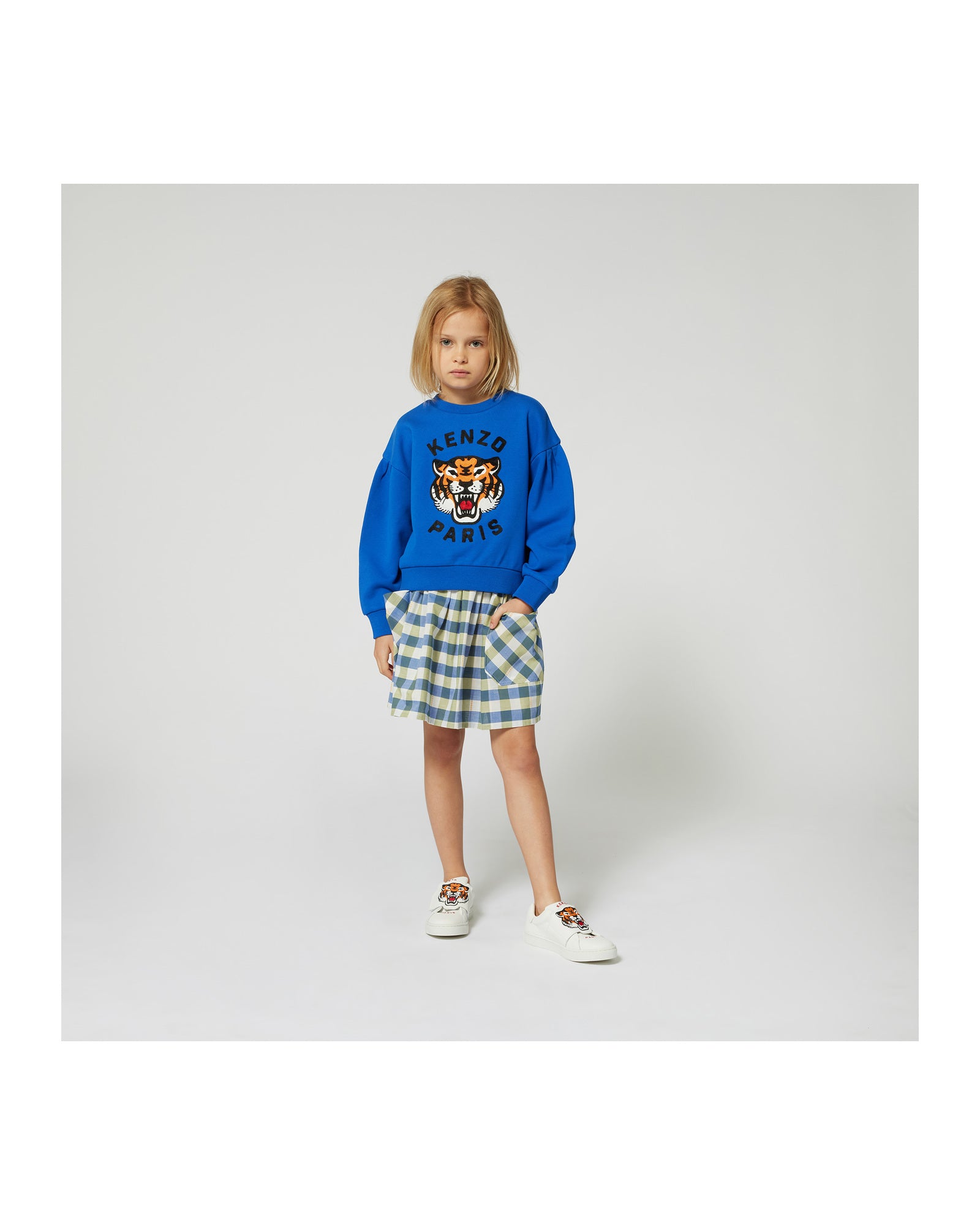 Sweatshirt avec broderie - Wave Blue