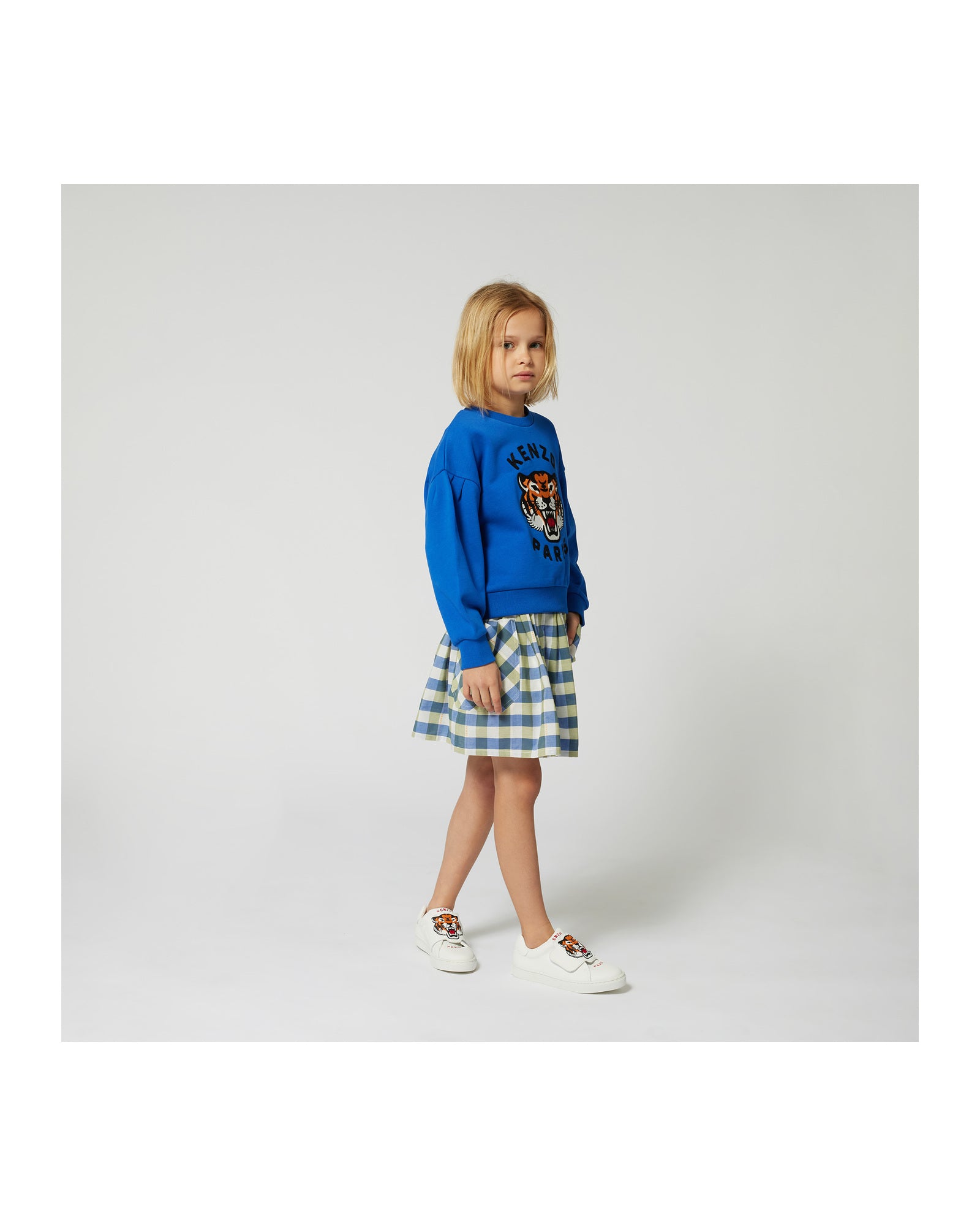 Sweatshirt avec broderie - Wave Blue