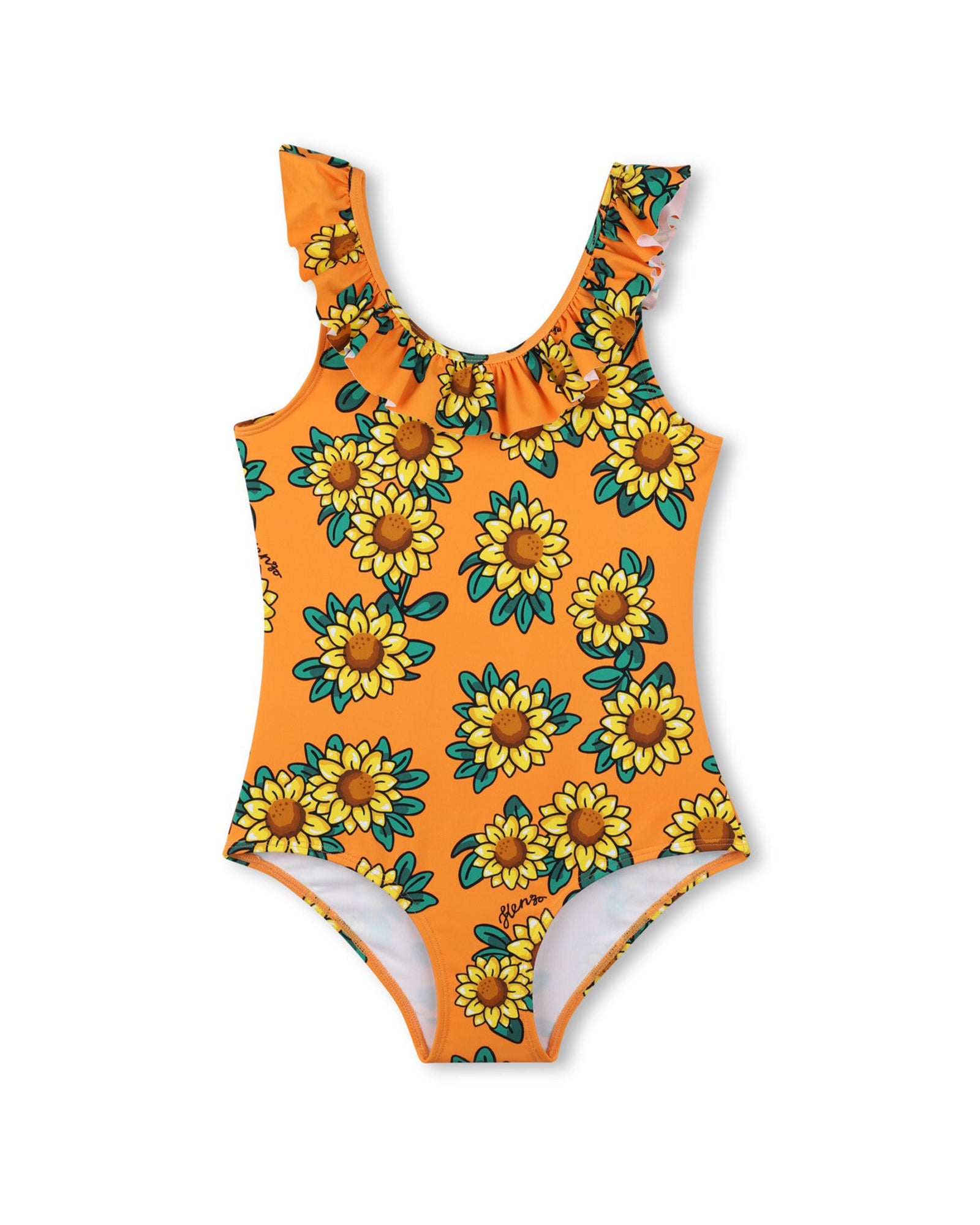 Maillot de bain 1 pièce à imprimé - Orange