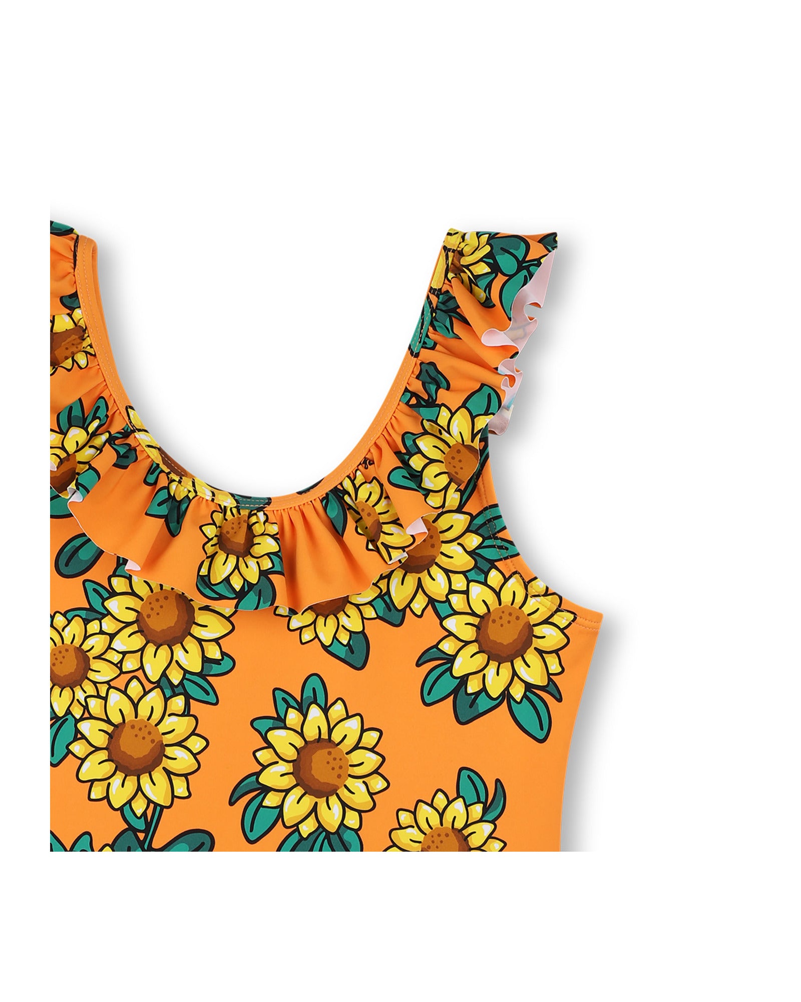 Maillot de bain 1 pièce à imprimé - Orange