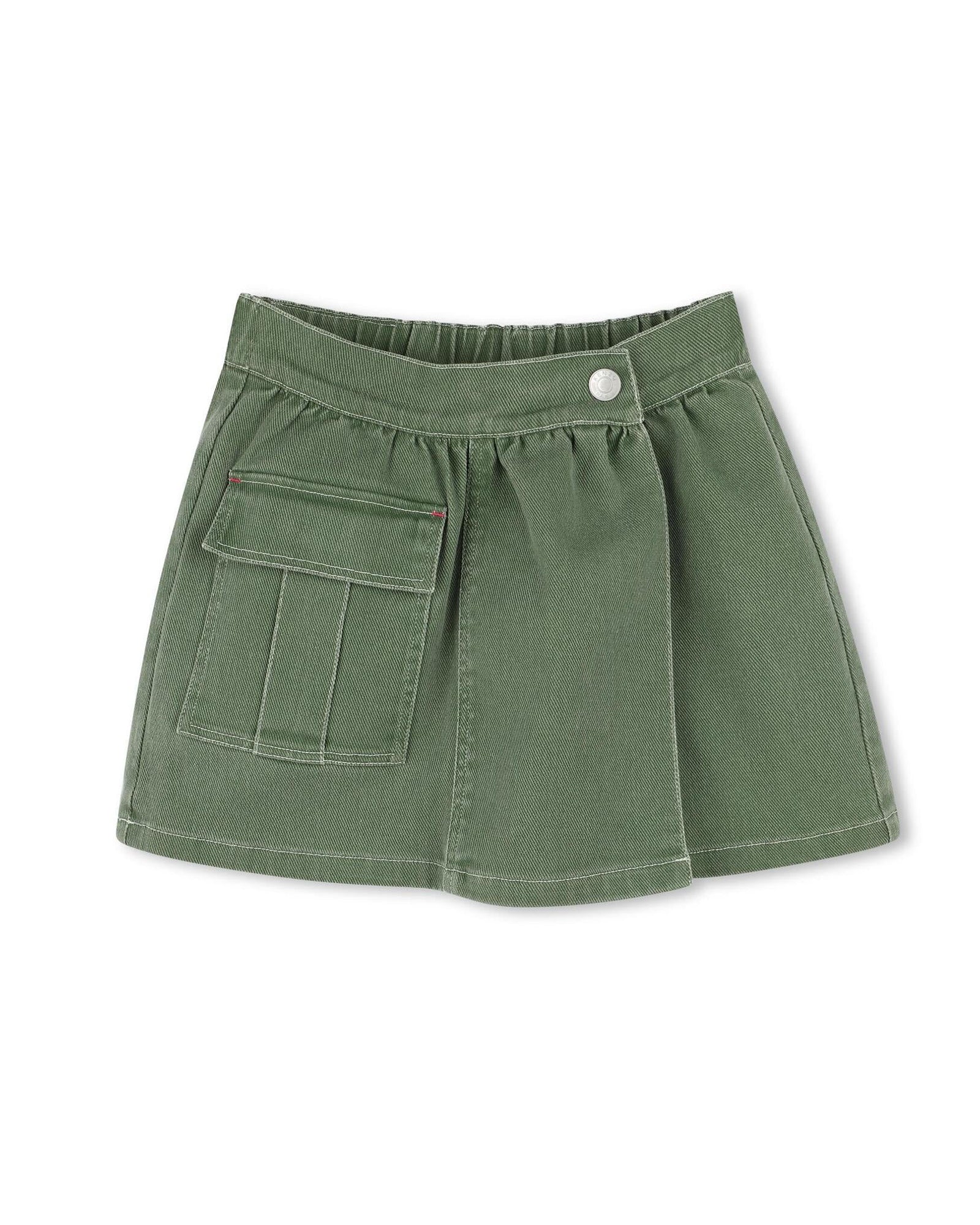Jupe-short en sergé - Vineyard Green