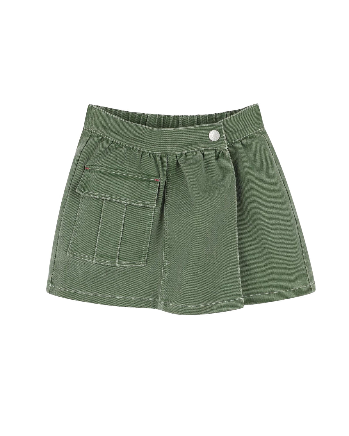 Jupe-short en sergé - Vineyard Green