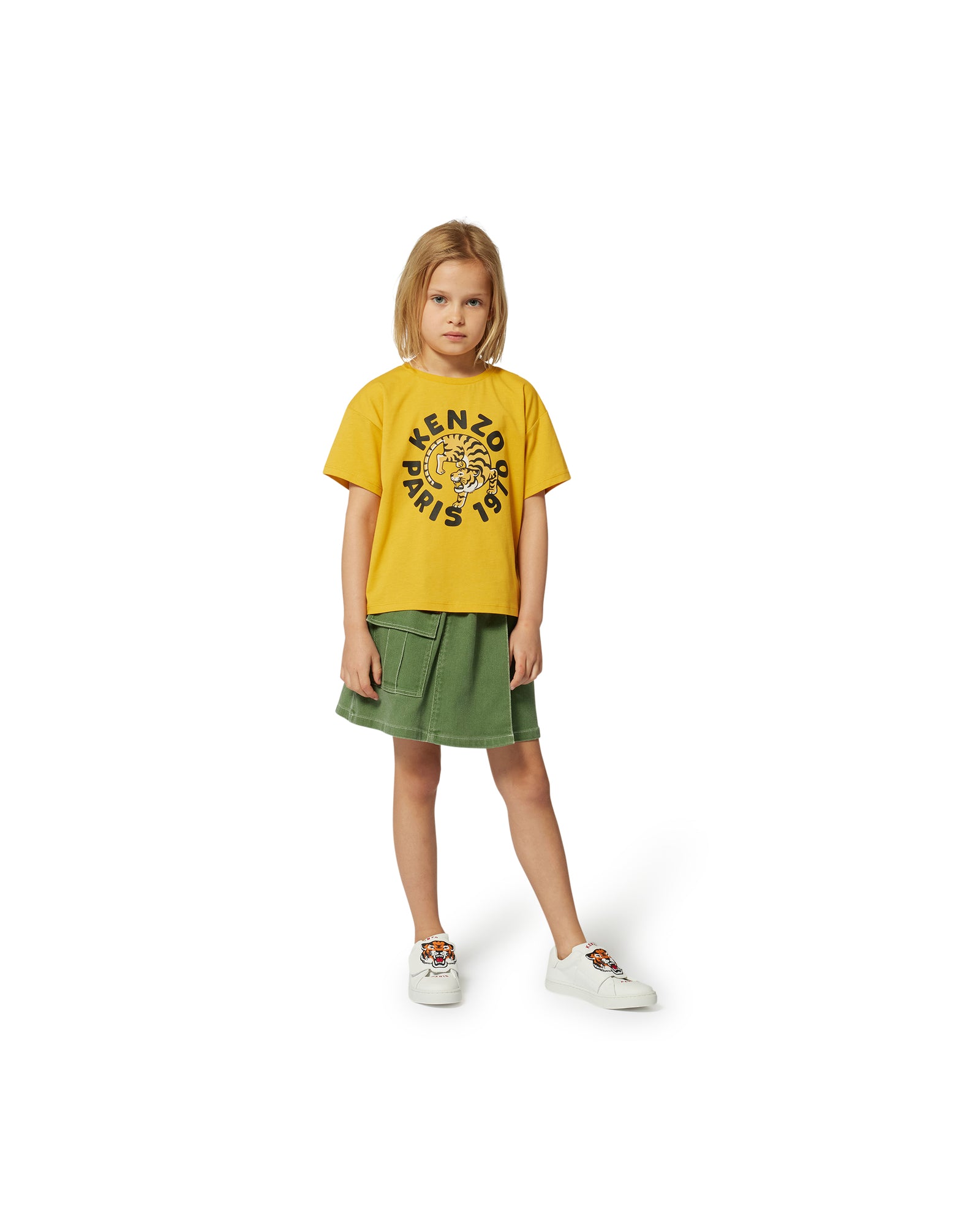 Jupe-short en sergé - Vineyard Green