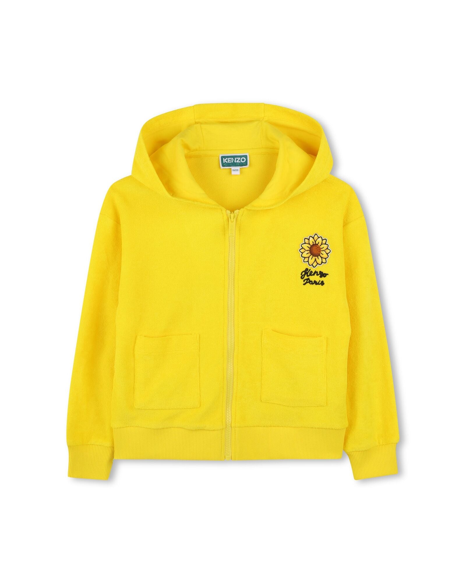 Cardigan en éponge - Jaune Taxi