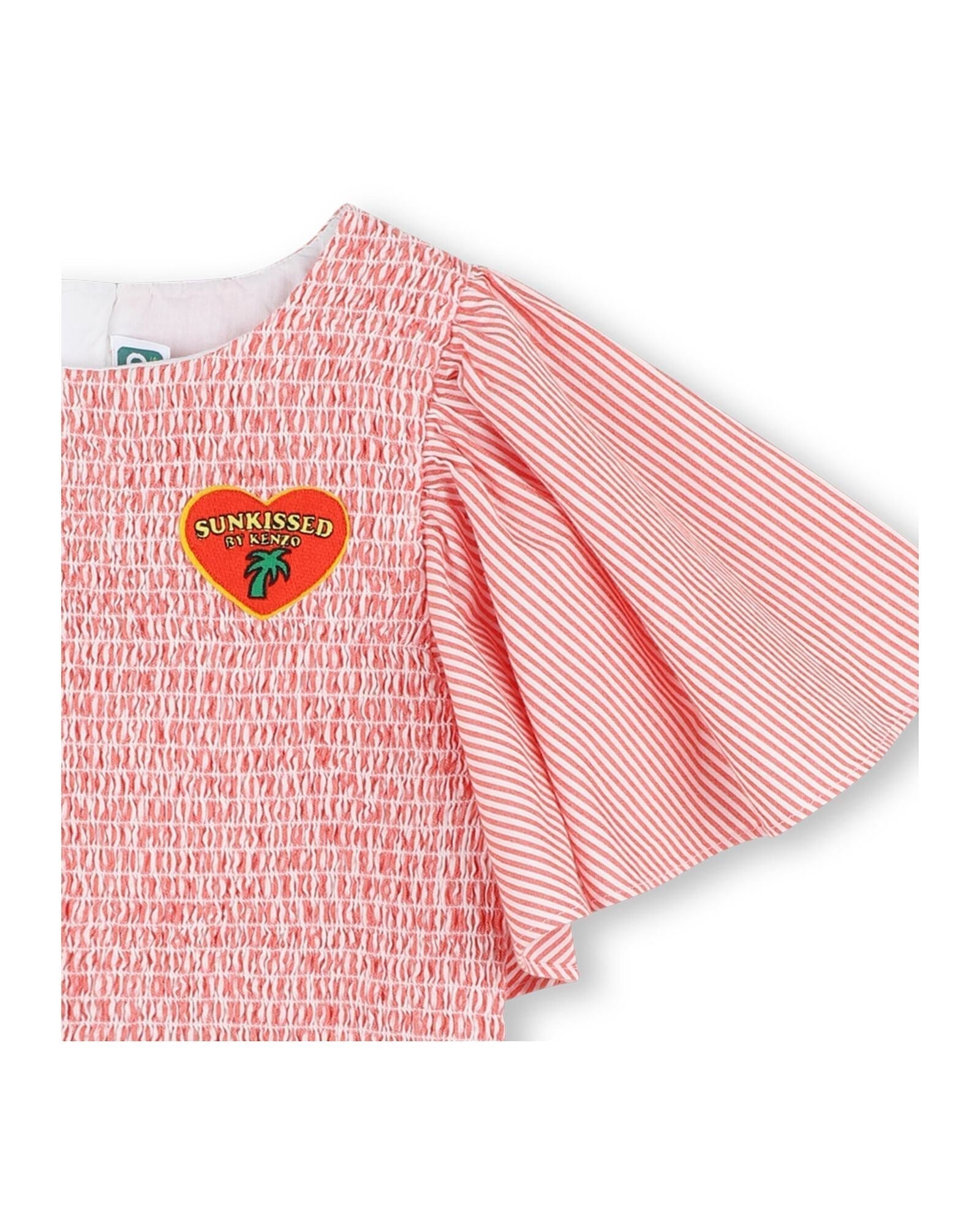 Blouse à rayure en coton - Rouge Vif