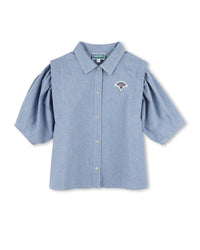 Blouse à ouverture pressionnée - Chambray