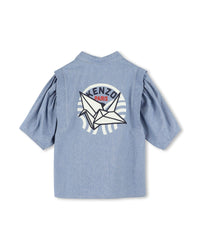 Blouse à ouverture pressionnée - Chambray