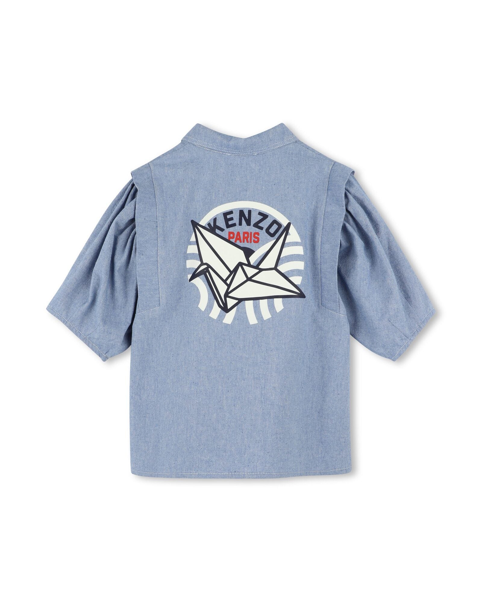 Blouse à ouverture pressionnée - Chambray