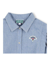 Blouse à ouverture pressionnée - Chambray