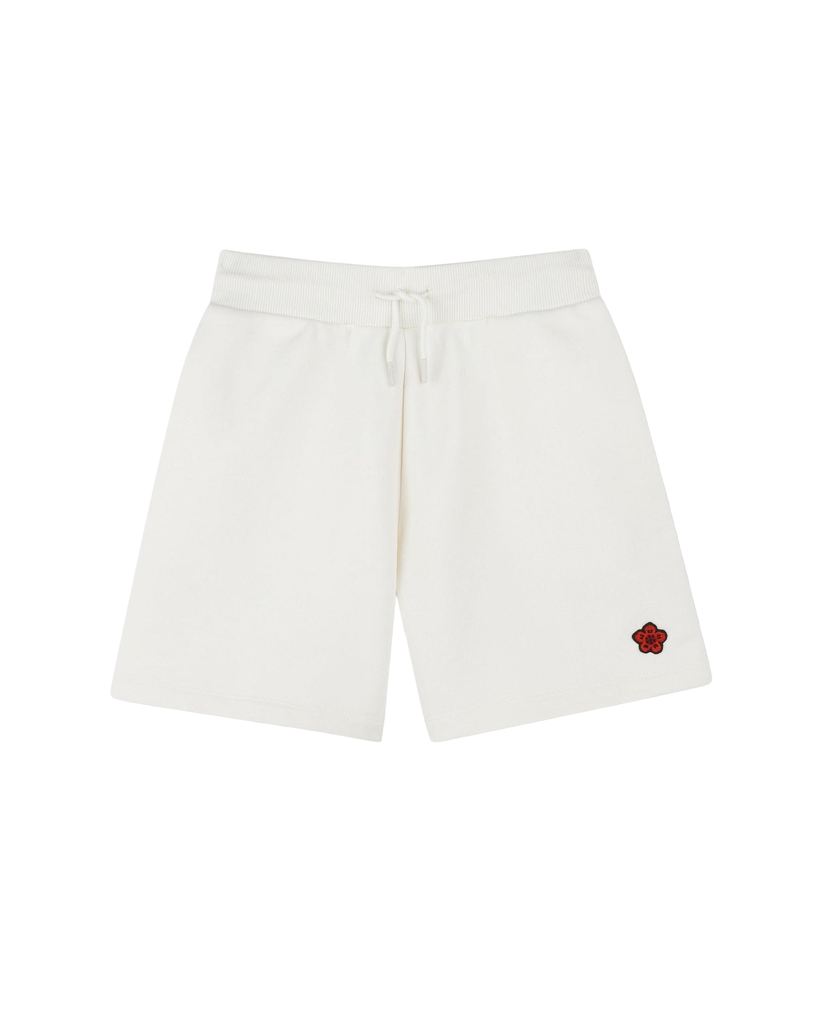 Cotton elasticated waist shorts - Off White