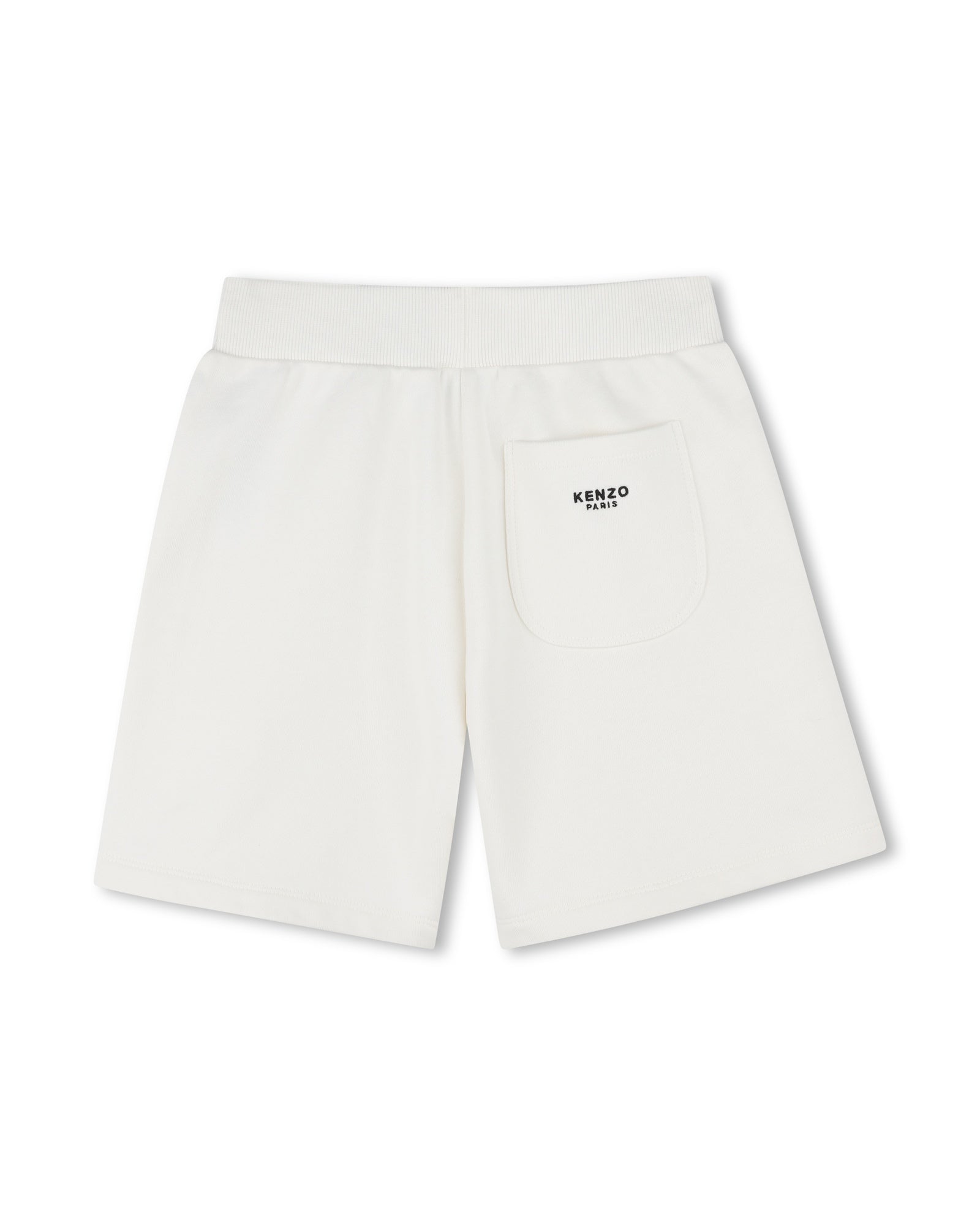 Cotton elasticated waist shorts - Off White