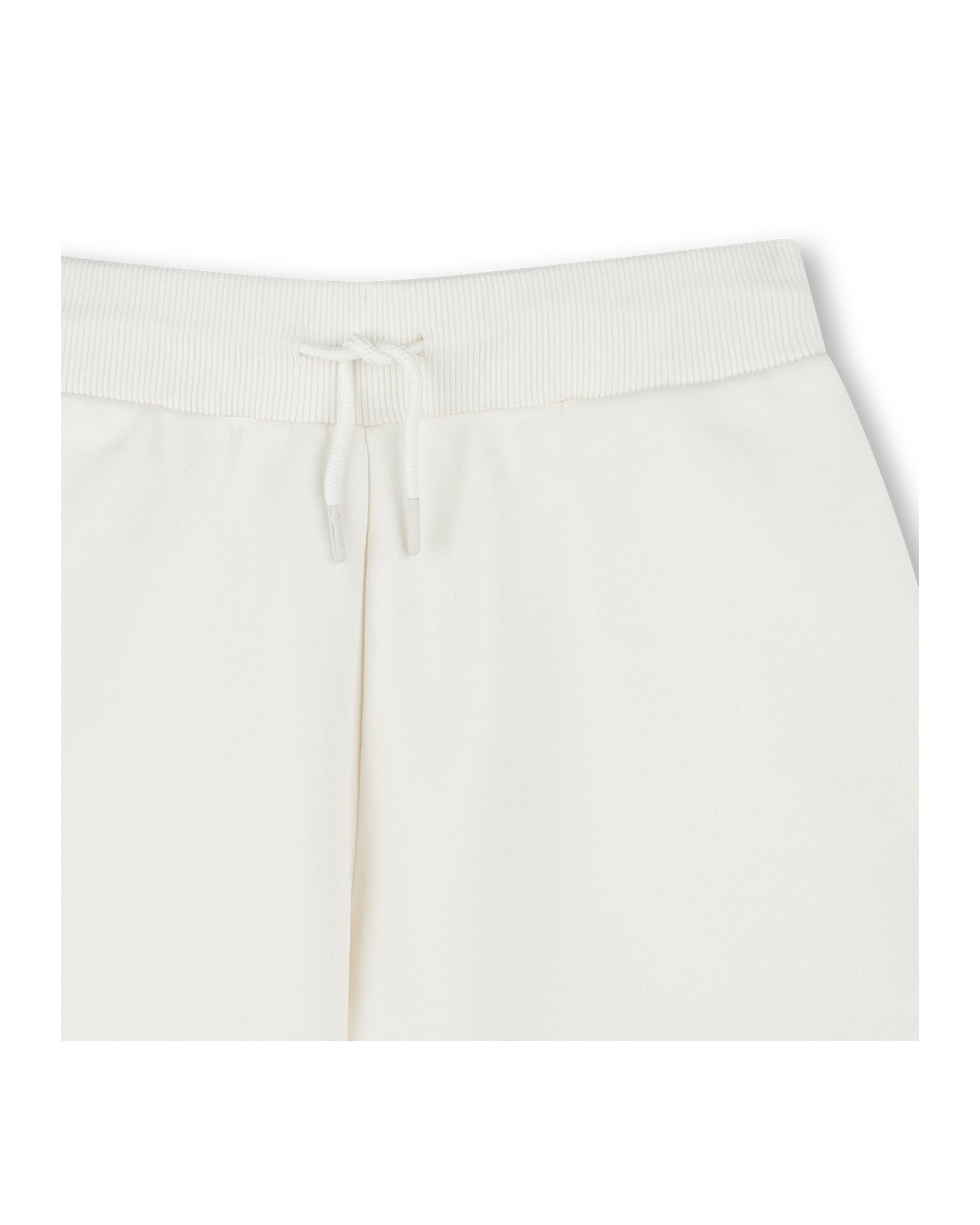 Cotton elasticated waist shorts - Off White