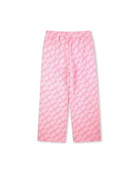 Pantalon à taille élastiquée en coton - Rose Friandi