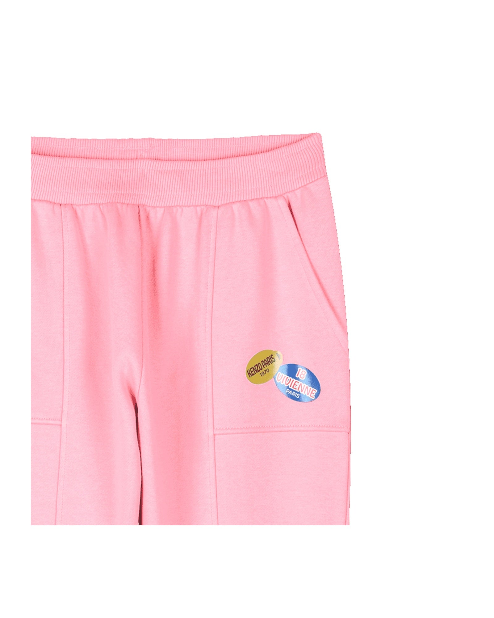 Pantalon à taille élastiquée - Rose Friandise