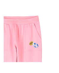 Pantalon à taille élastiquée - Rose Friandise