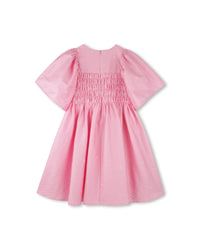 Robe avec fruits brodés en coton - Rose Friandi