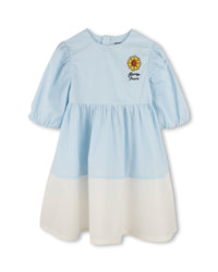 Cotton dress with elasticated sleeves - Stellaire