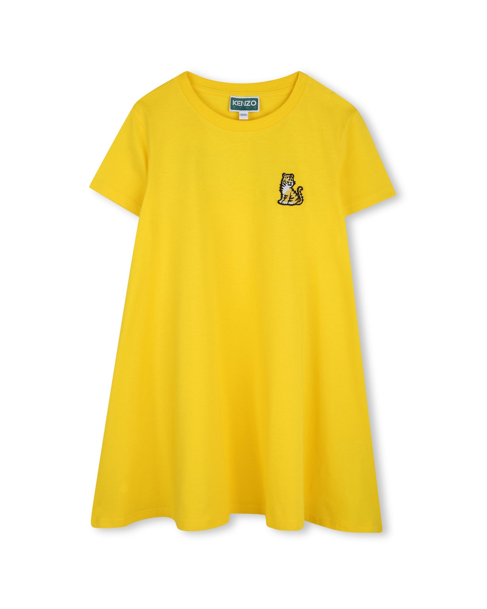 Robe à imprimé en coton - Jaune Taxi