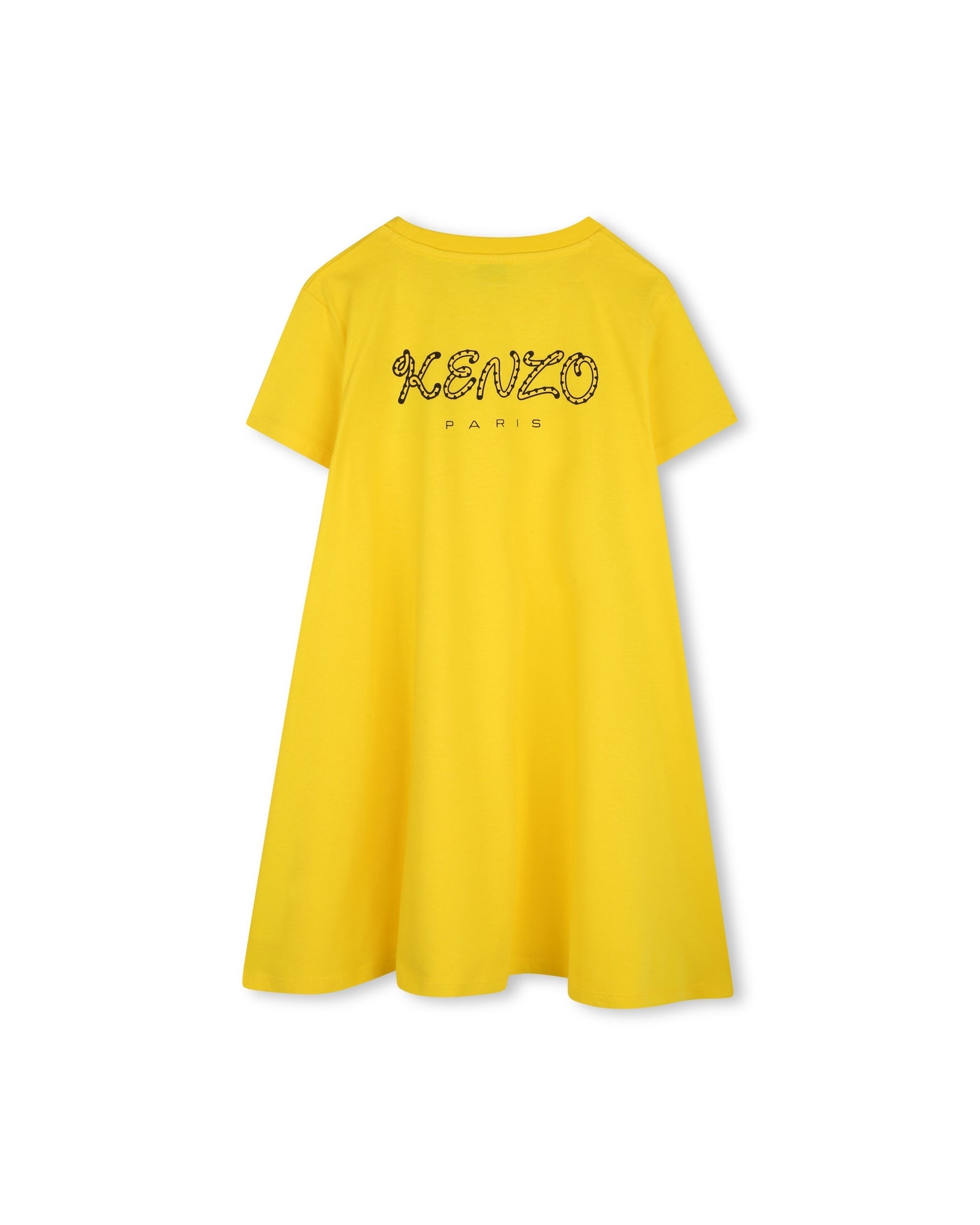 Robe à imprimé en coton - Jaune Taxi