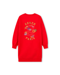 Robe avec logo en coton - Piment