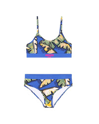 Maillot de bain 2 pièces à imprimé - Wave Blue