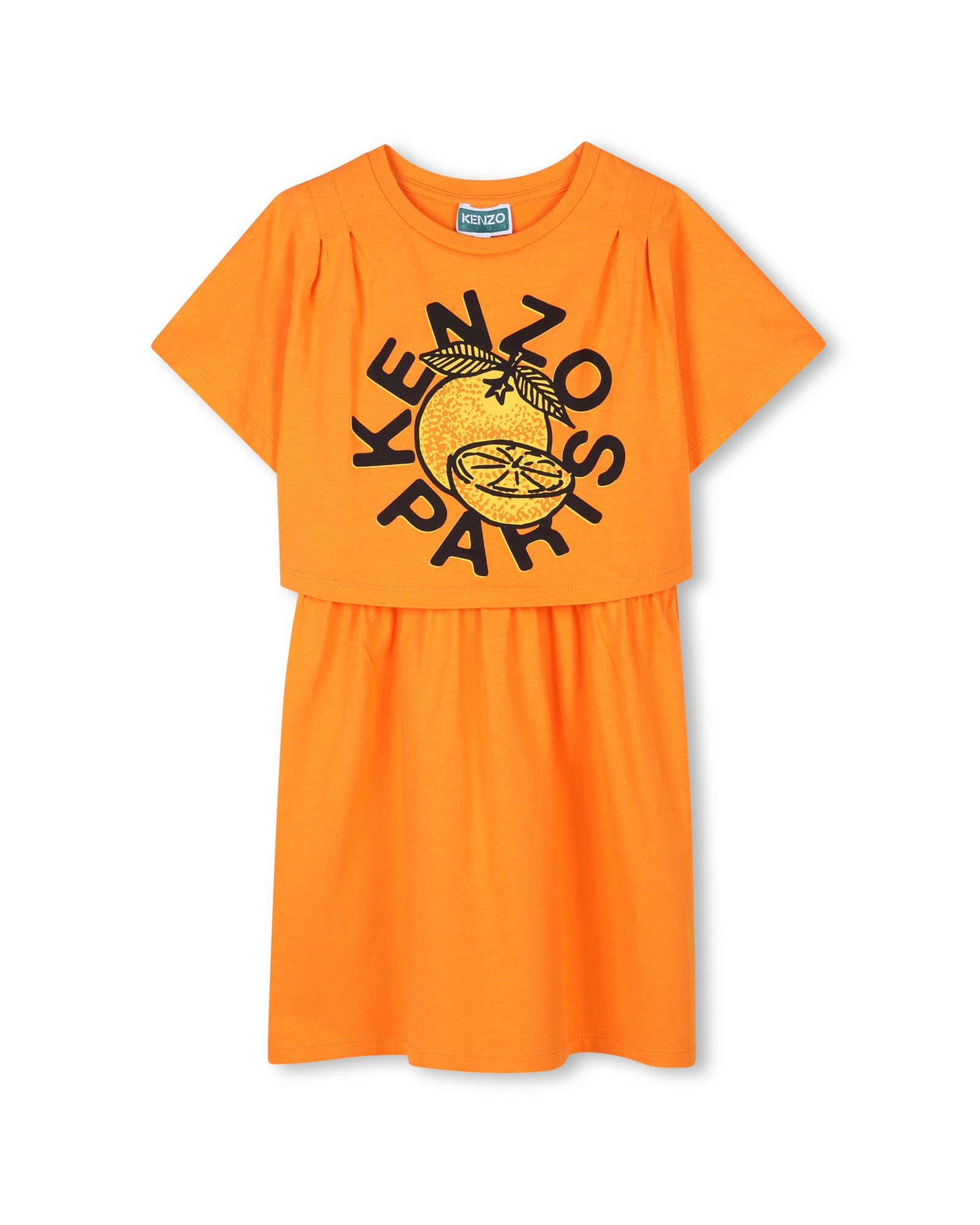 Robe en imprimé - Orange