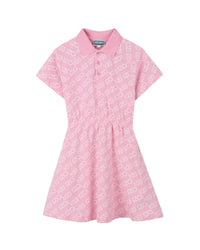 Robe à manches courtes en coton - Rose Friandi