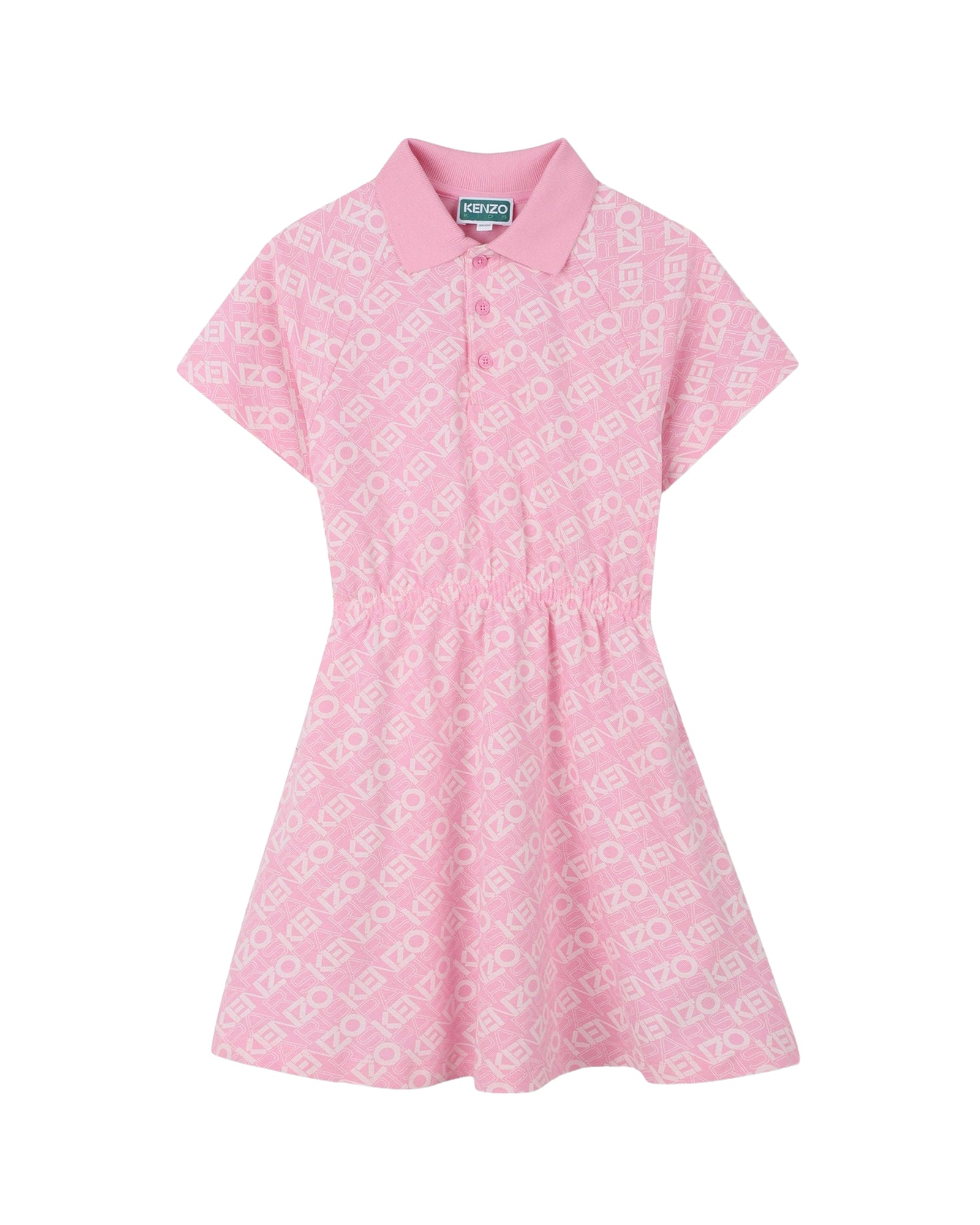 Robe à manches courtes en coton - Rose Friandi