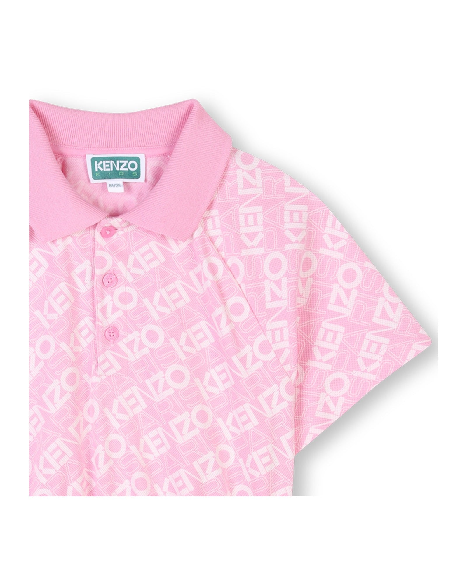 Robe à manches courtes en coton - Rose Friandi