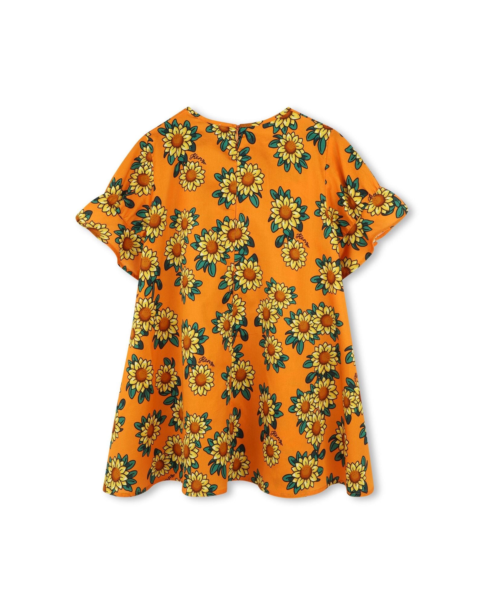 Robe à volants - Orange