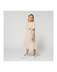 Cotton print dress - Pale Trench