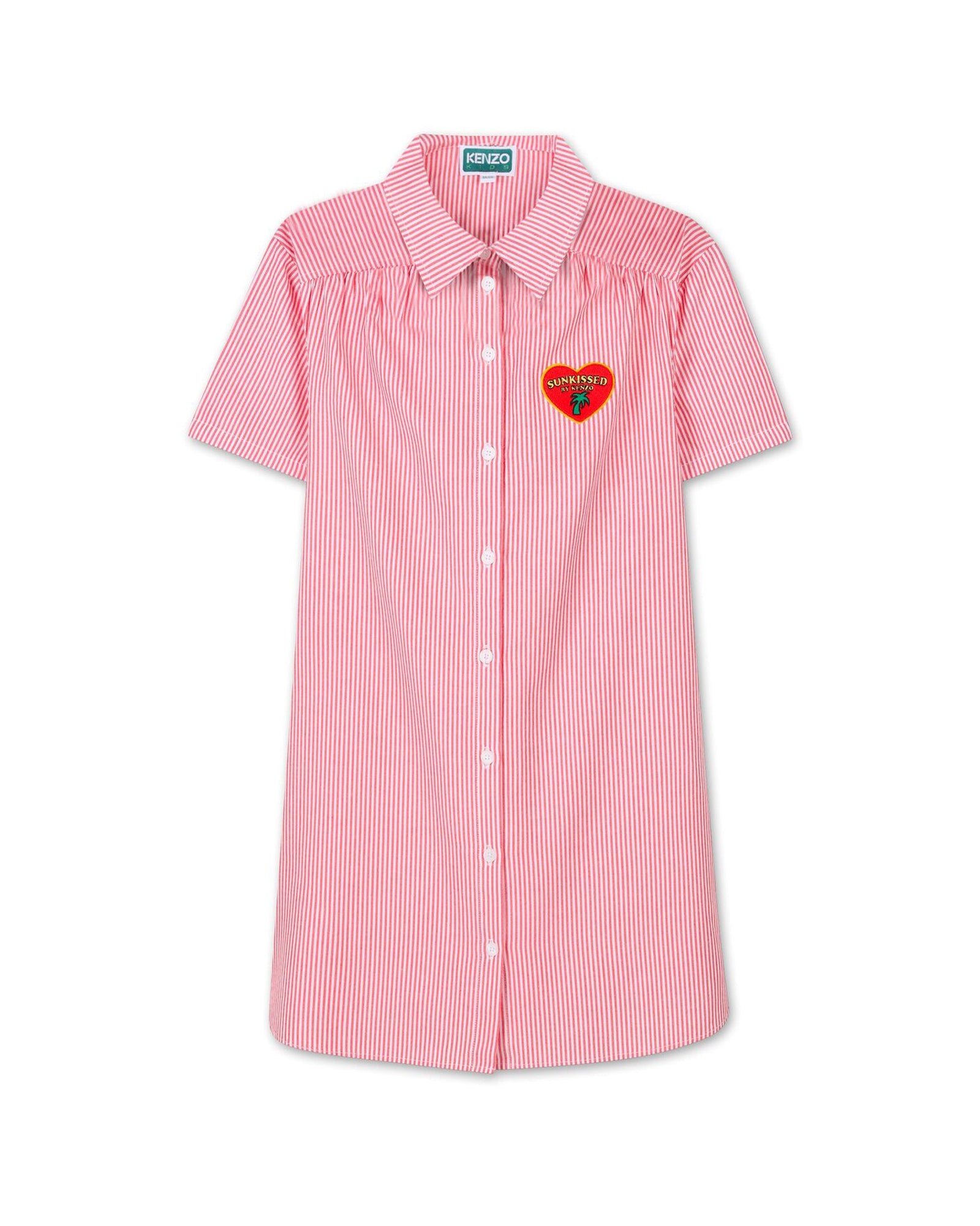 Robe à rayures - Rouge Vif