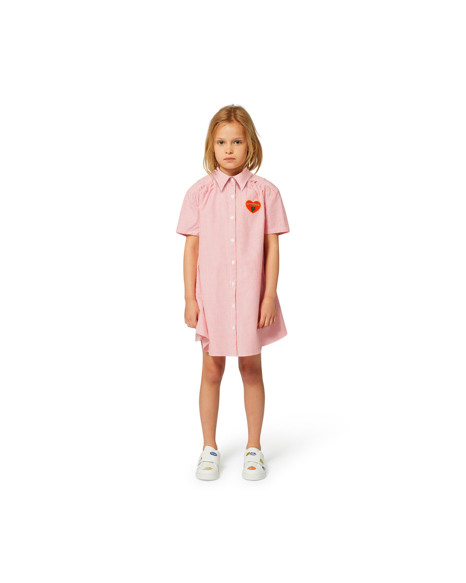 Robe à rayures - Rouge Vif