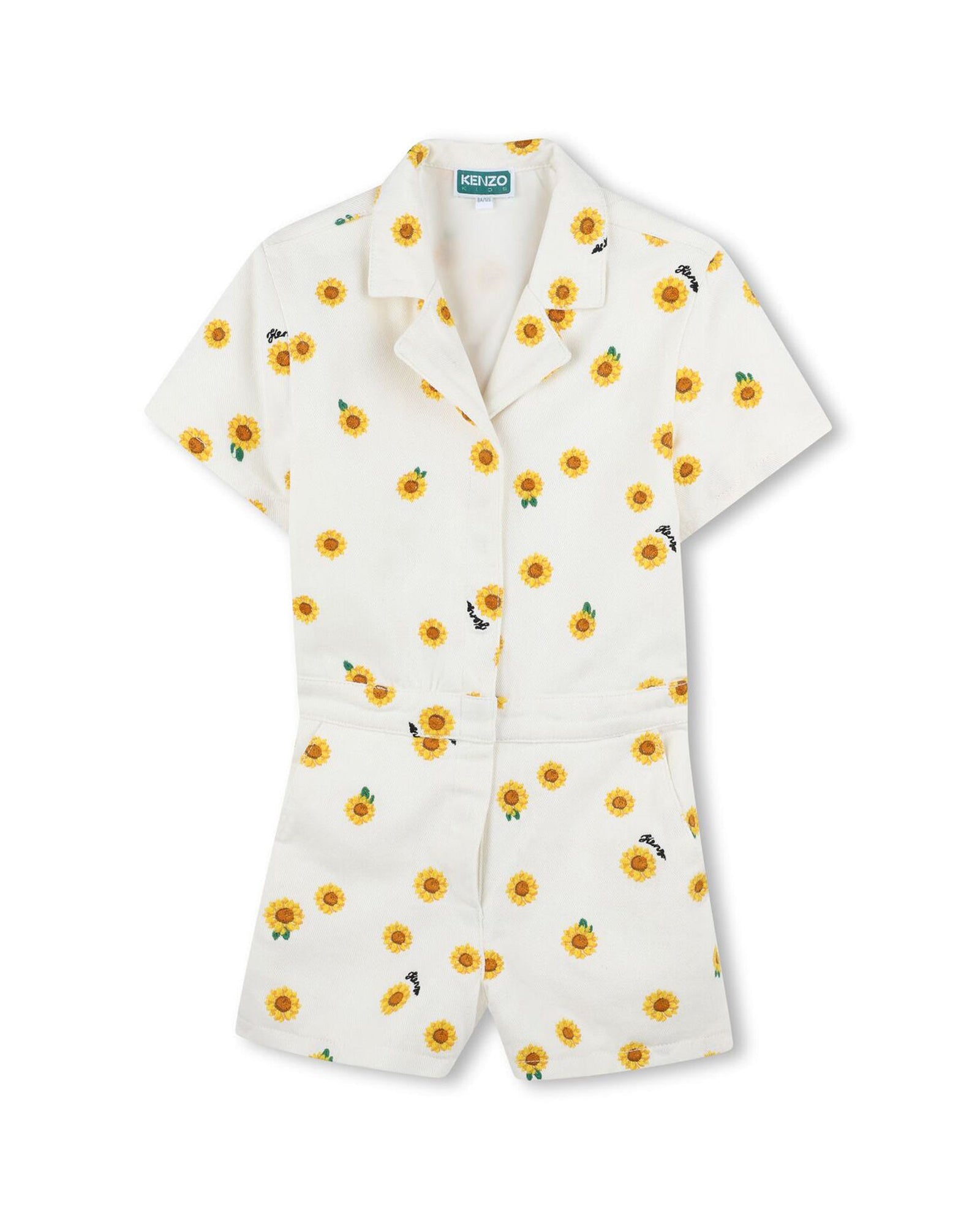 Combi-short en sergé - Offwhite