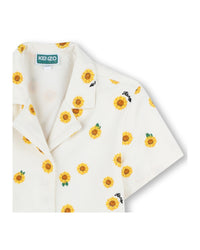 Combi-short en sergé - Offwhite