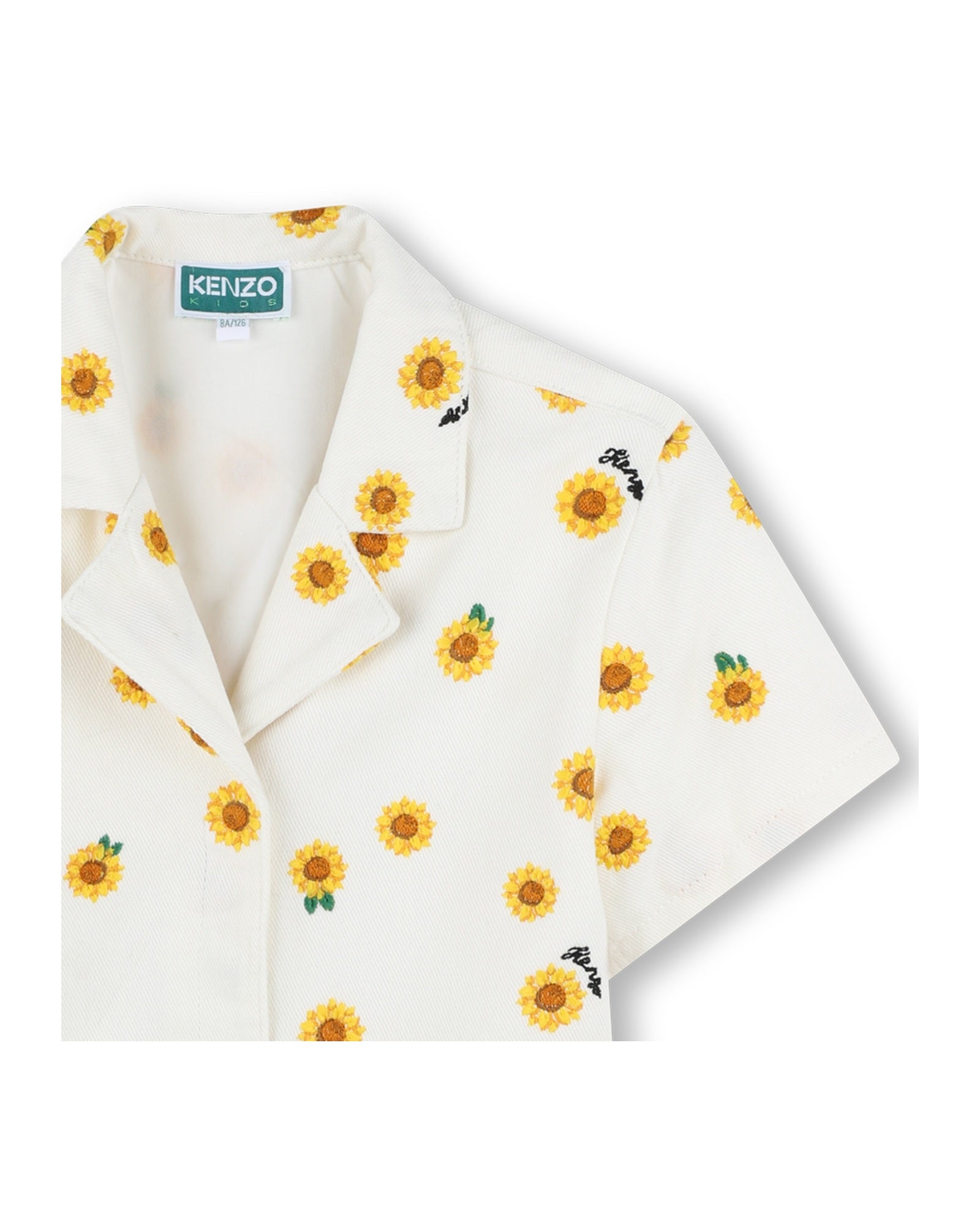Combi-short en sergé - Offwhite
