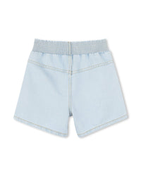 Short à taille haute en denim - Bleach Pouss