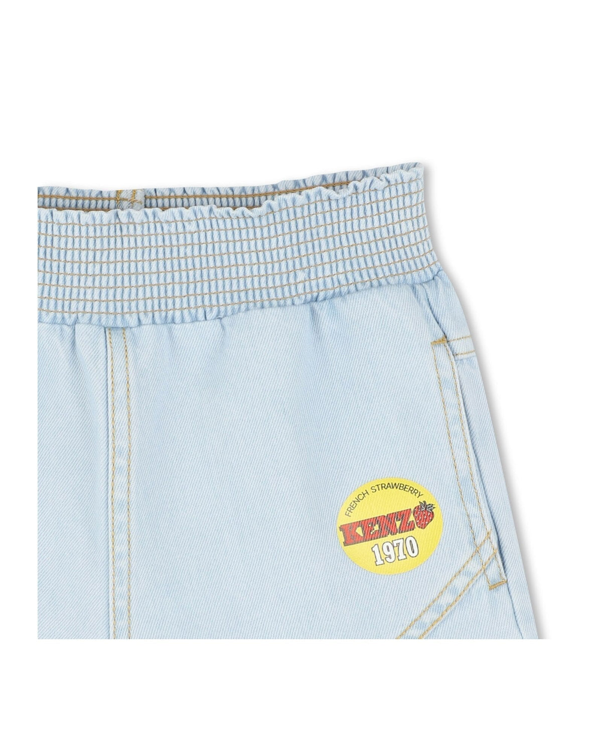 Short à taille haute en denim - Bleach Pouss